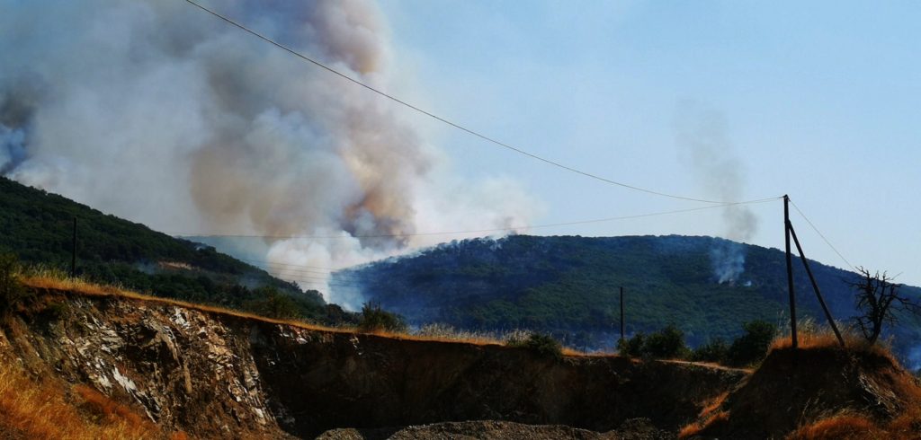 Πυρκαγιά στο Αδάμι Επιδαύρου: Ενισχύθηκαν οι δυνάμεις – Σε δύσβατο σημείο η εστία