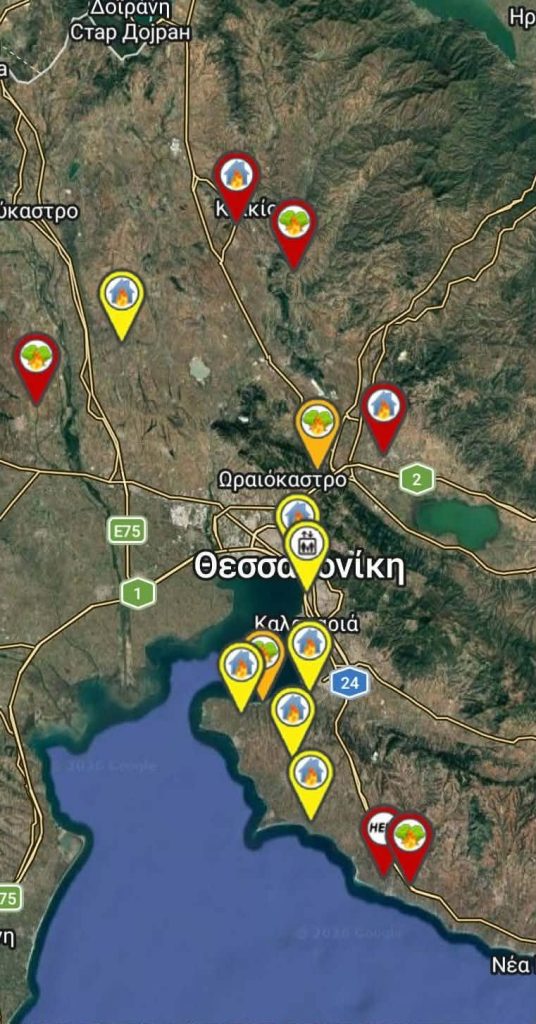 Μπαράζ πυρκαγιών σε όλη τη χώρα: 60 μέτωπα σε ένα 24ωρο, 16 ξέσπασαν ταυτόχρονα στην Κεντρική Μακεδονία