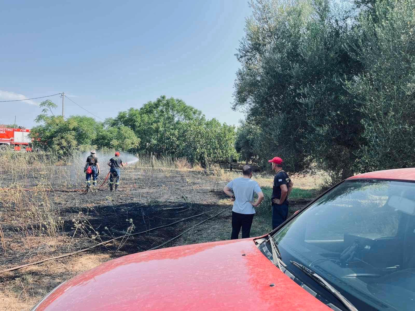 Καλαμάτα: Άμεση επέμβαση της Πυροσβεστικής σε φωτιά στον Άγιο Φλώρο – Τέθηκε γρήρα υπό έλεγχο