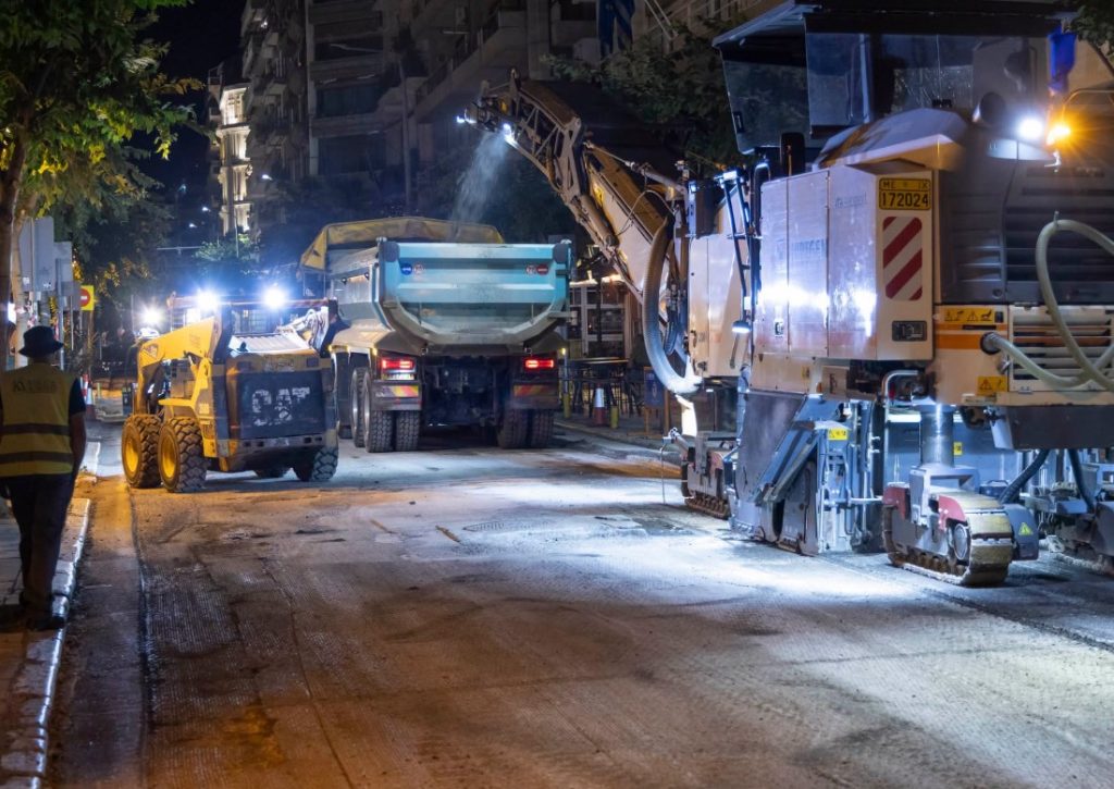 Θεσσαλονίκη: Συνεχίζονται οι ασφαλτοστρώσεις στην πόλη