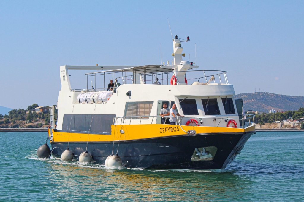 Χωρίς δικαίωμα μεταφοράς επιβατών μεταξύ Σκιάθου και Γλώσσας Σκοπέλου το «Ζέφυρος»