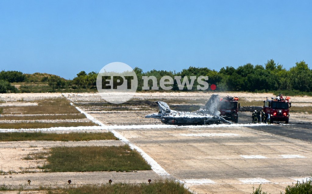 Αναγκαστική προσγείωση μαχητικού F16 στο αεροδρόμιο της Ζακύνθου – Καλά στην υγεία του ο χειριστής