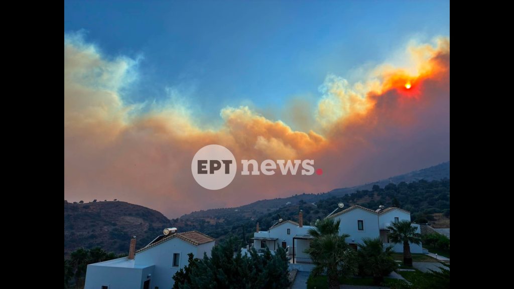 Νεκροί δύο πυροσβέστες στη φωτιά του Ρεθύμνου – Μπαράζ «112» για εκκενώσεις οικισμών