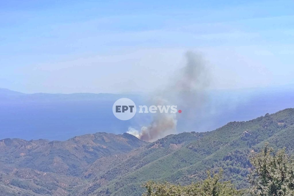 Λέσβος: Φωτιά στην παλιά χωματερή Πλωμαρίου