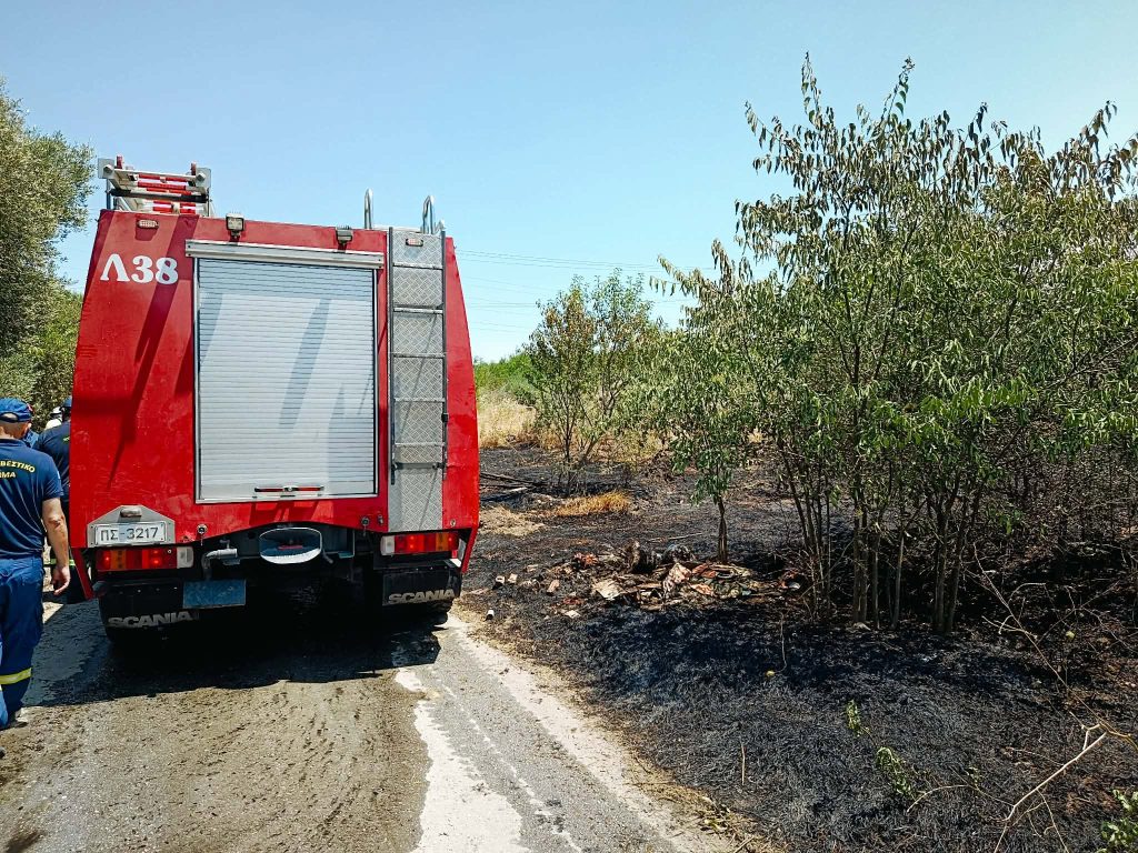 Βόλος: Άμεση επέμβαση της Πυροσβεστικής σε φωτιά πριν εξαπλωθεί