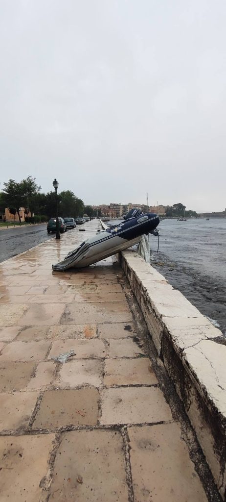 Κέρκυρα: Σοβαρά προβλήματα από το ξαφνικό μπουρίνι