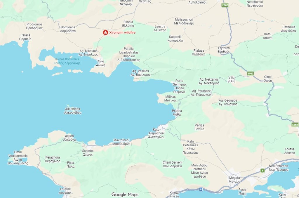 Φωτιά στη Βοιωτία: Επιχείρηση απομάκρυνσης κατοίκων διά θαλάσσης στον Άγιο Βασίλειο – Εκκενώνονται περιοχές