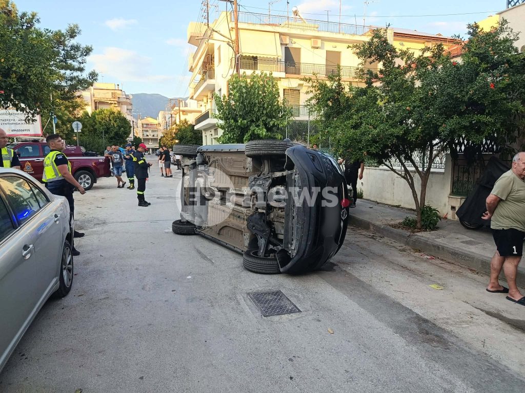 Βόλος: Ανατροπή αυτοκινήτου στη Νέα Ιωνία