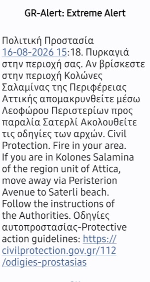 Σαλαμίνα: Πυρκαγιές σε δασική έκταση στην περιοχή «Περιστέρια» και στα Σελήνια – Μήνυμα από το 112