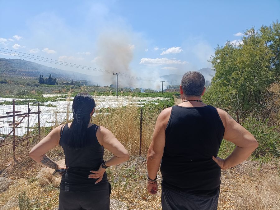 5289720 Φωτιά τώρα: Πυρκαγιά στον Σολομό Κορινθίας – Κυκλοφοριακά προβλήματα στην εθνική οδό