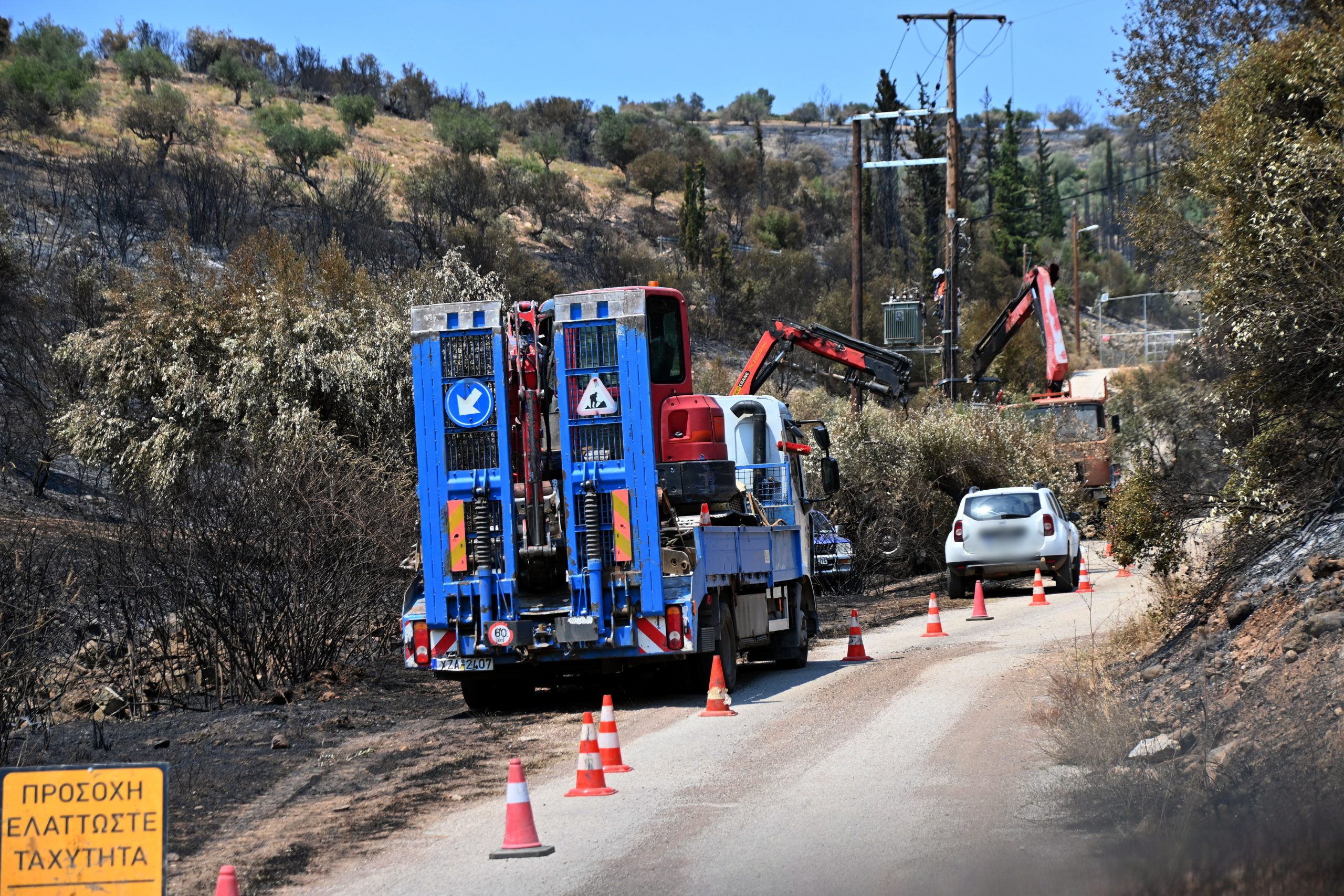 Η επόμενη μέρα της φωτιάς στα Φίχτια Αργολίδας - Ζημιές και προβλήματα υδροδότησης. (Βασίλης Παπαδόπουλος/Eurokinissi) Ένωση Τεχνικών ΔΕΗ: Πρόληψη και στοχευμένες ενέργειες πριν τις πυρκαγιές, θα εκμηδενίσουν θανάτους, τραυματισμούς, οικολογική καταστροφή