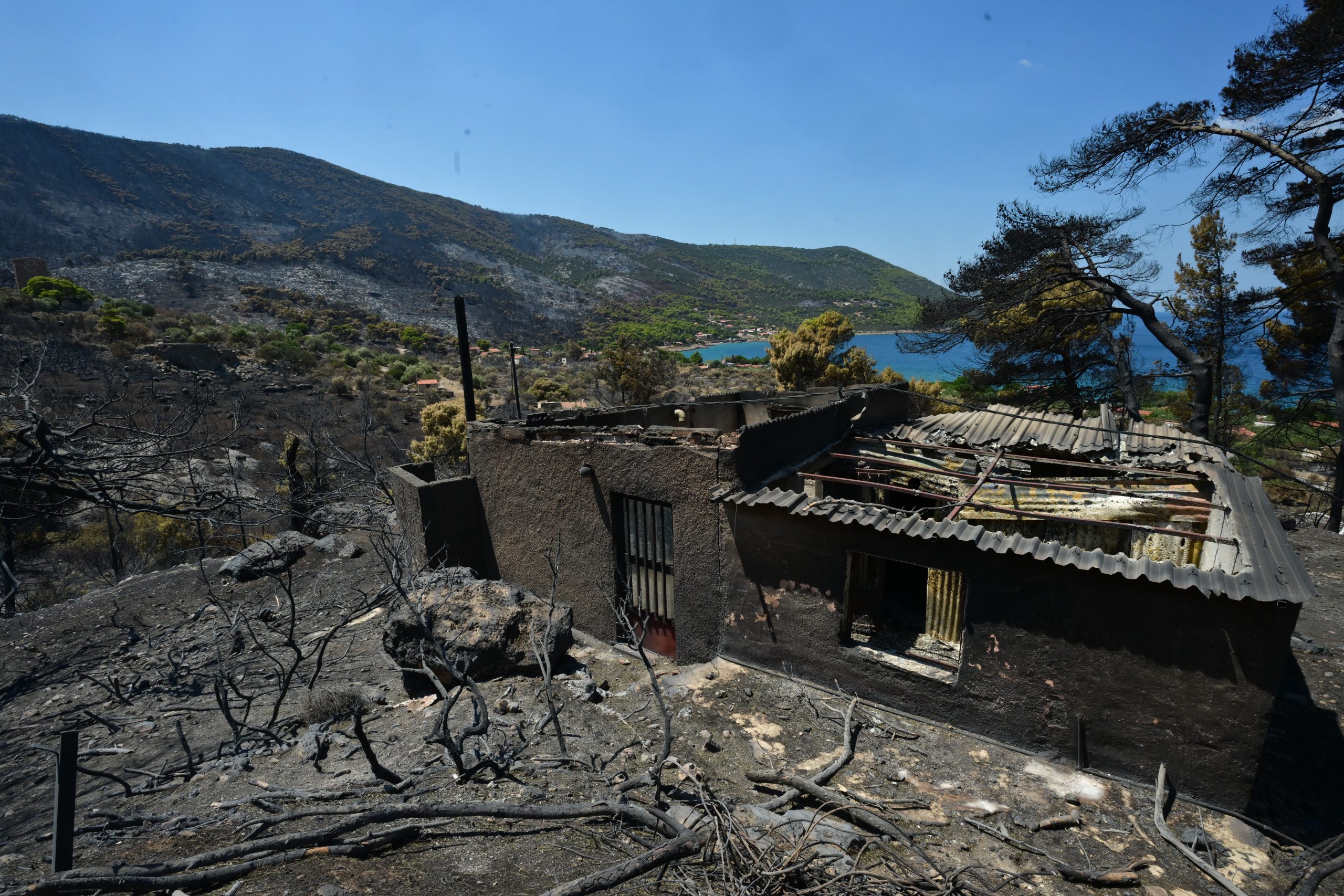Φωτιά στη Δυτική Αττική: Χωρίς ενεργό μέτωπο στην Ψάθα – Μάχη με τις αναζωπυρώσεις σε 144.243 καμένα στρέμματα