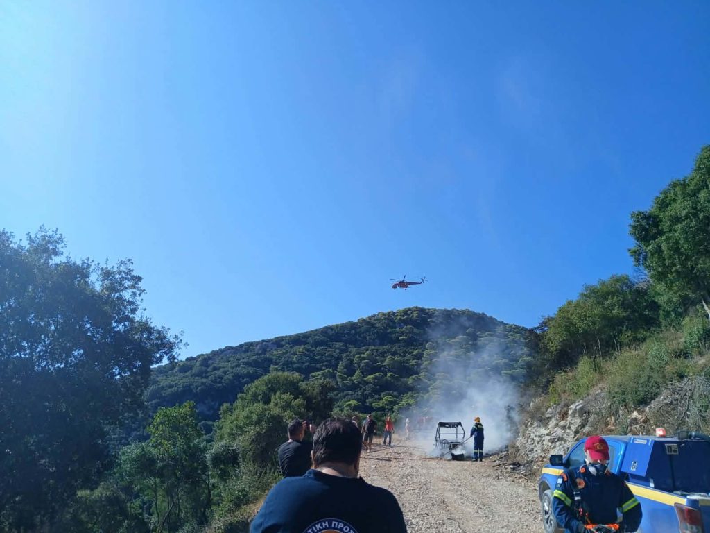 Ζάκυνθος: Πυρκαγιά τώρα στην περιοχή Χανδρής, στον Μαραθία – Ήχησε το 112