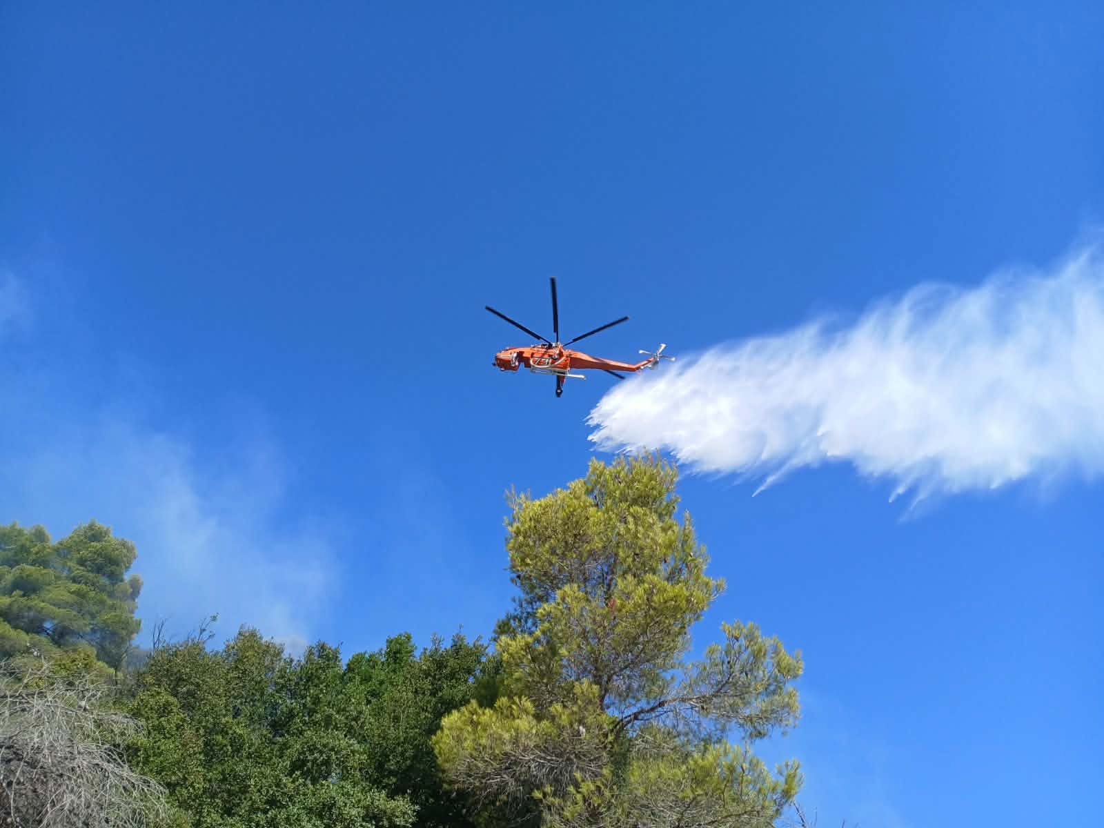 Νέα φωτιά στη Ζάκυνθο στην περιοχή Βολίμες – Σηκώθηκαν 6 εναέρια μέσα