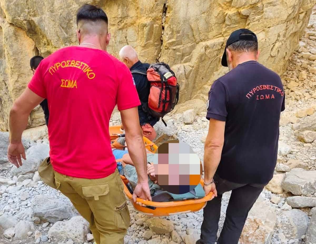 Επιχείρηση διάσωσης Ολλανδού τουρίστα στο φαράγγι της Ίμβρου