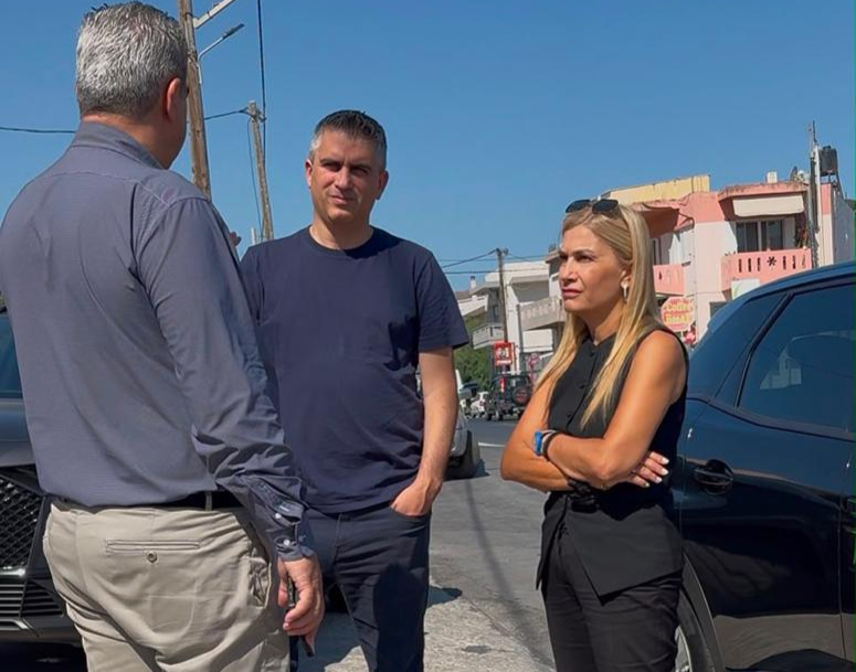 Χανιά: Αυτοψία στα έργα στον ΒΟΑΚ από τον υπουργό Υποδομών