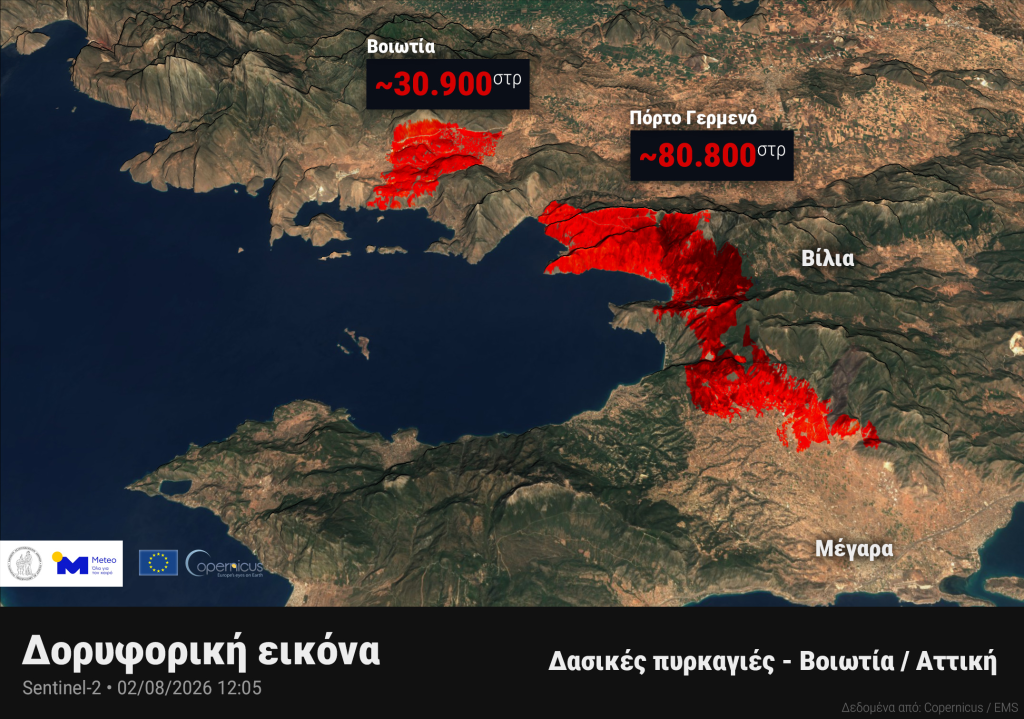Πύρινος όλεθρος στη Δυτική Αττική: «112» για απομάκρυνση προς Νέα Πέραμο – Ανεξέλεγκτες οι φλόγες σε πολλαπλά μέτωπα