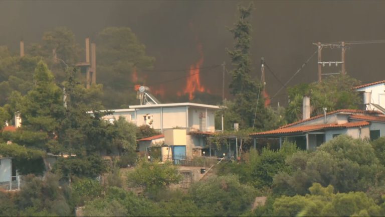 LIVE: Σε πύρινο κλοιό η Δυτική Αττική – Εκκενώνεται η Ψάθα, 112 για απομάκρυνση προς Μέγαρα – Παραδόθηκαν στις φλόγες τα πρώτα σπίτια
