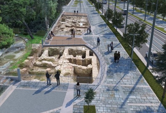 Στην τελική ευθεία η ανάδειξη των αρχαιοτήτων της Βασιλίσσης Όλγας – Στο φως το μοναδικό ρωμαϊκό οικοδομικό συγκρότημα της Αθήνας
