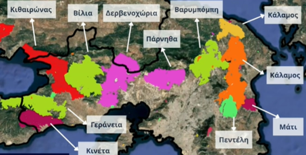 Φωτιές στην Αττική: 700.000 στρέμματα έγιναν στάχτη μέσα σε 9 χρόνια – Τα στοιχεία του Εθνικού Αστεροσκοπείου Αθηνών