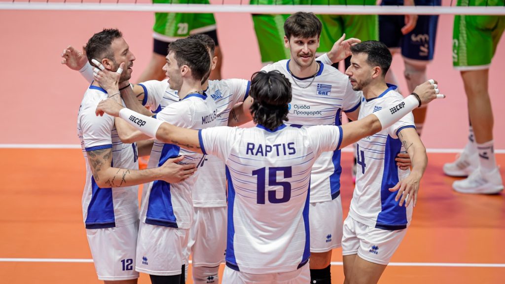 Δείτε τα highlights του αγώνα Σλοβενία-Ελλάδα για το Eurovolley 2026