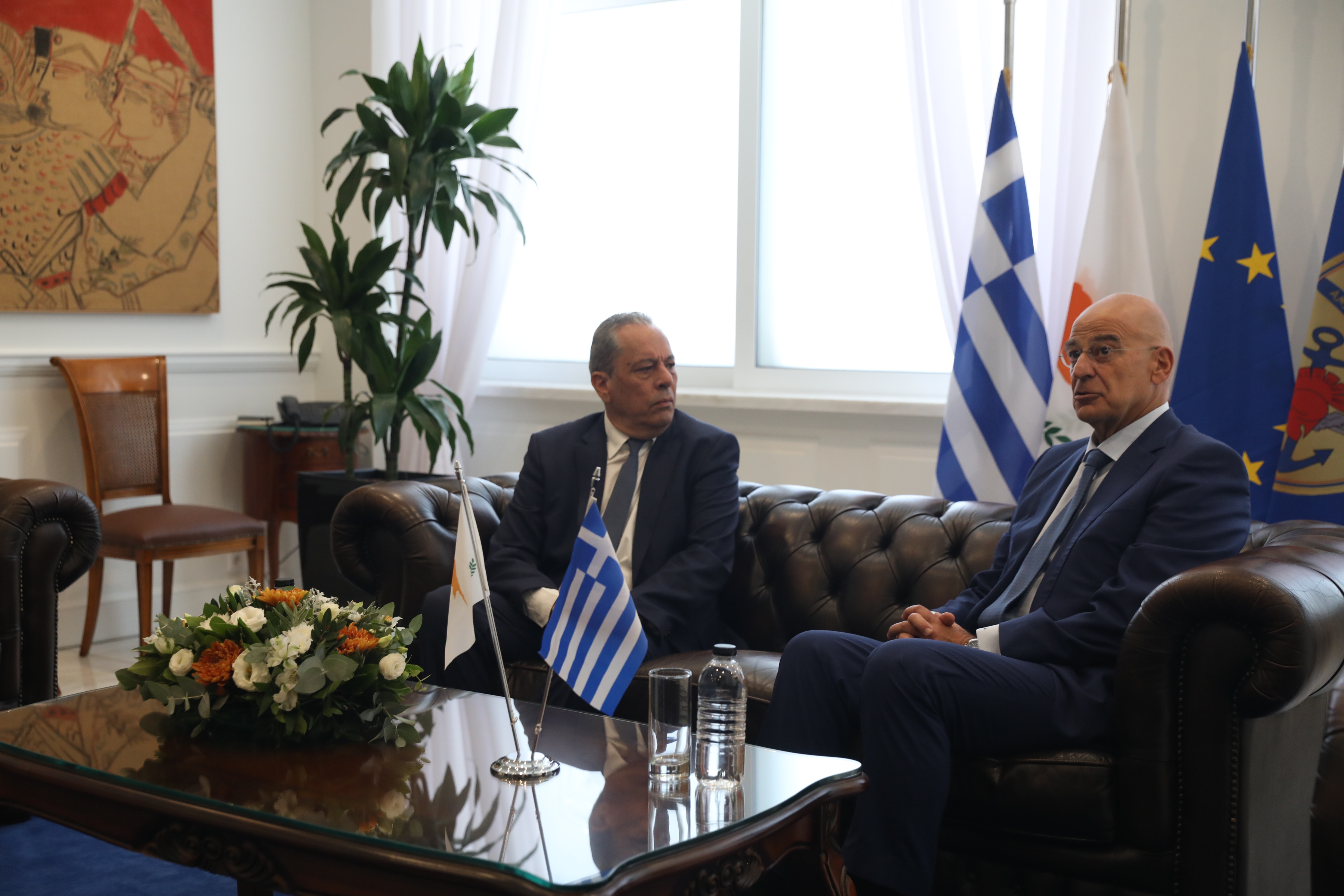 Συνάντηση Δένδια – Πάλμα: Ικανοποίηση στο ΥΕΘΑ σχετικά με τη δήλωση ΗΠΑ για την «Ασπίδα του Αχιλλέα»