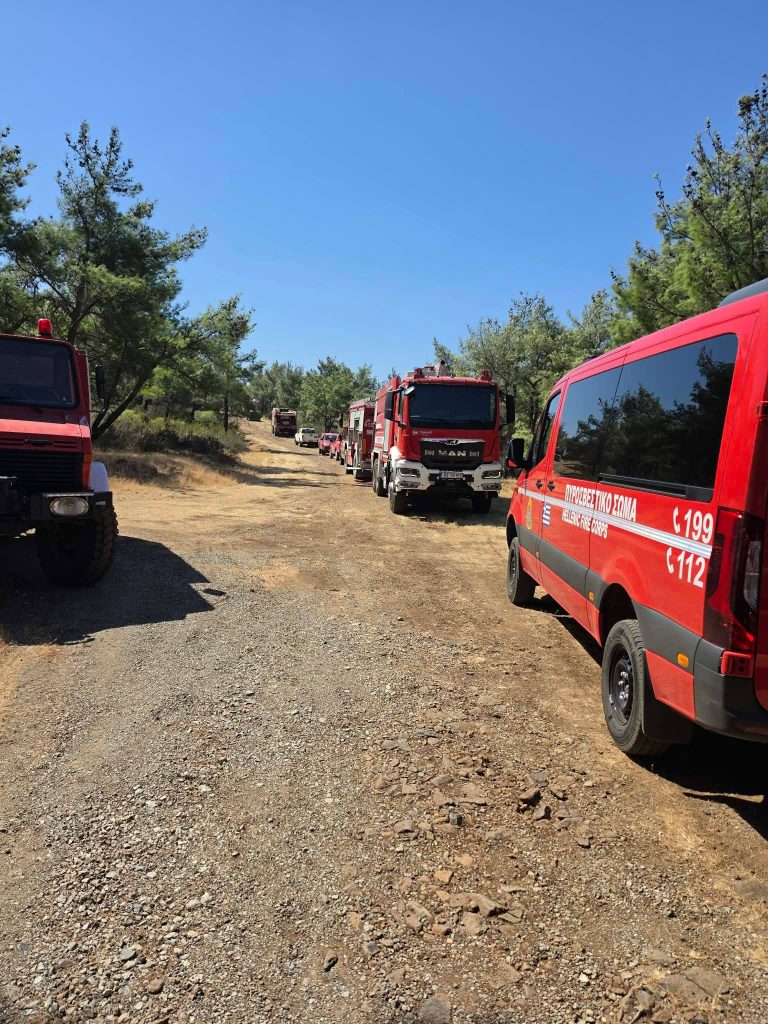 Λέσβος: Χωρίς ενεργό μέτωπο η φωτιά στην Αχλαδερή