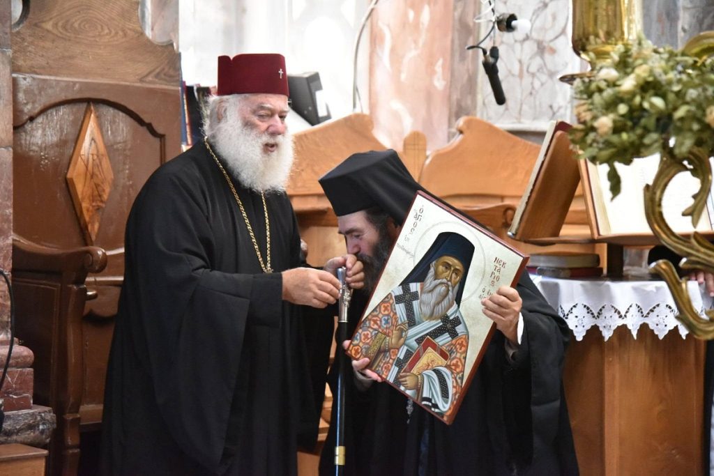 Στη Χίο ο Πατριάρχης Αλεξανδρείας για τα θυρανοίξια του Ι.Ν. Αγίου Γεωργίου Συκούση