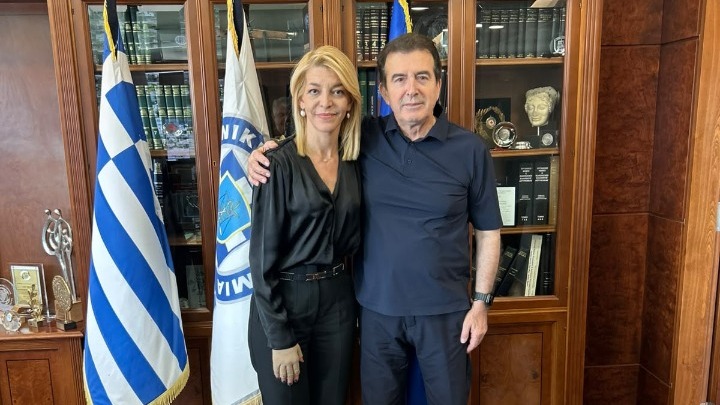 Θεσσαλονίκη: Επίσκεψη της Αφροδίτης Νέστορα στον Υπουργό Προστασίας του Πολίτη Μιχάλη Χρυσοχοΐδη