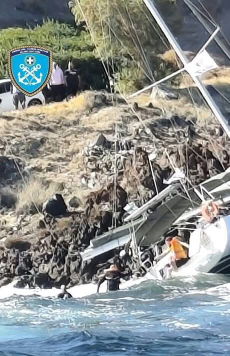 Προσάραξη ιστιοφόρου στη Νίσυρο – Καλά στην υγεία τους οι τέσσερις επιβαίνοντες