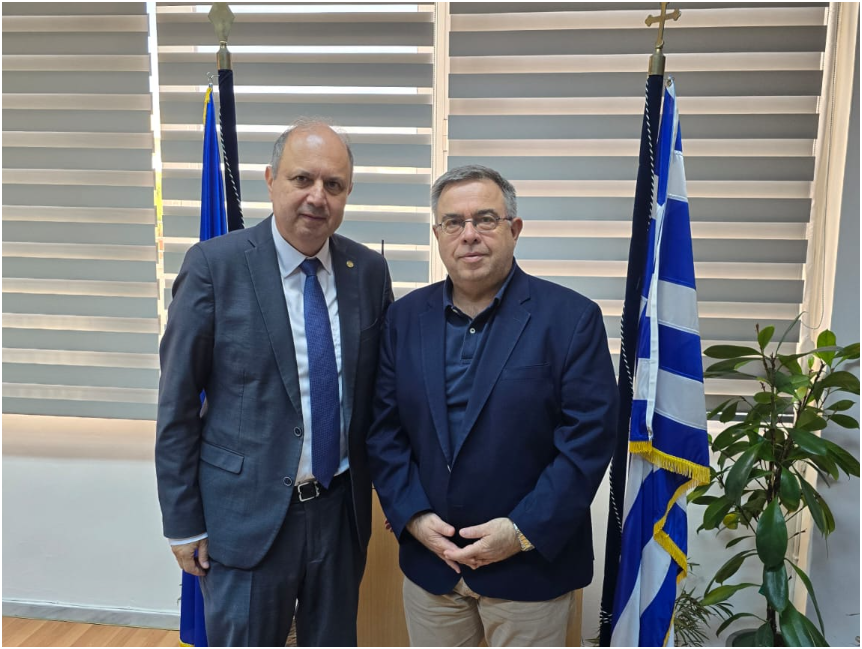 Συνάντηση του Γραμματέα της Αποκεντρωμένης Διοίκησης Μακεδονίας– Θράκης Δ. Γαλαμάτη με τον Πρύτανη του ΑΠΘ Κ. Αναστασιάδη