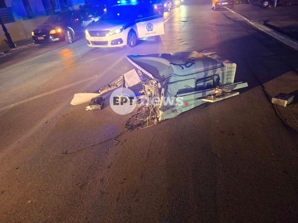 Τροχαίο τα ξημερώματα στην Παρηγοριά Χανίων – Τούμπαρε αυτοκίνητο, δύο επιβάτες εγκατέλειψαν το σημείο