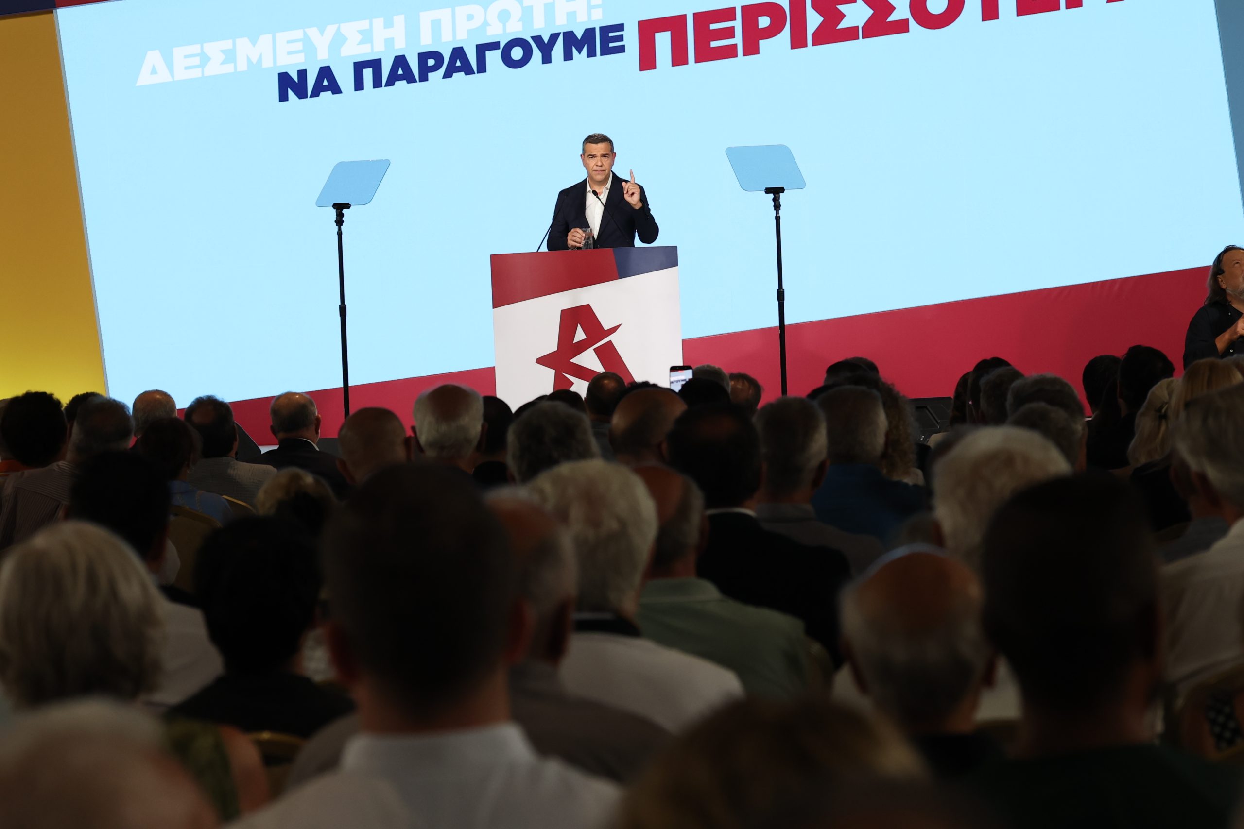 Παρουσίαση του οικονομικού προγράμματος της ΕΛ.Α.Σ. από τον Αλέξη Τσίπρα στη Θεσσαλονίκη