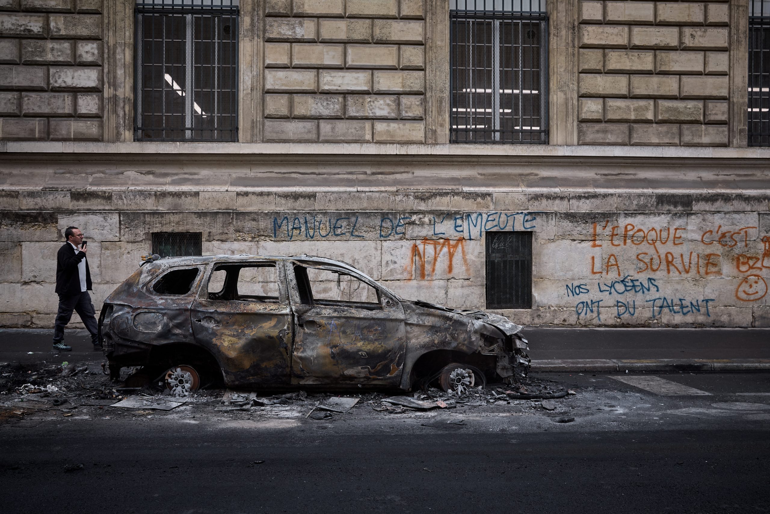 FRANCE-SOCIAL-DEMO Γαλλία: Σε υποτίμηση των υπηρεσιών πληροφοριών αποδίδουν οι αρχές την έκταση και ένταση των κινητοποιήσεων