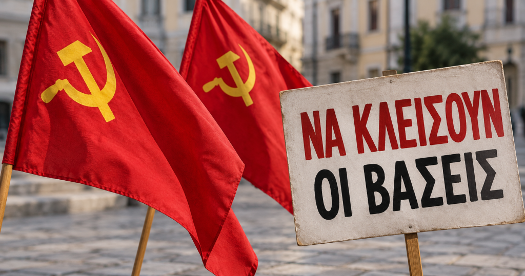 Βόλος: Πικετοφορία του ΚΚΕ κατά της επίσκεψης Μάρκο Ρούμπιο