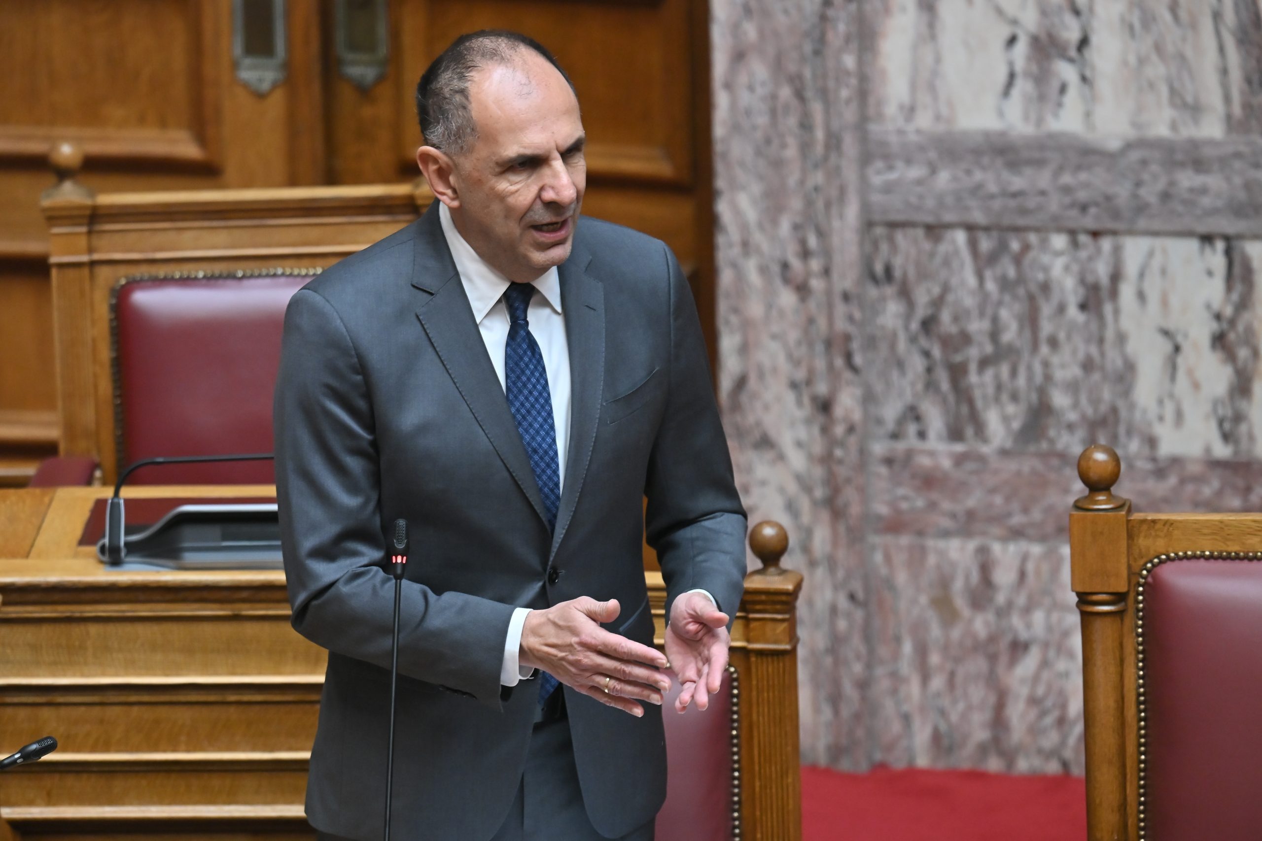 Γεραπετρίτης: «Δεν ετέθη ούτε ακροθιγώς» το θέμα του ΔΠΔ στη συνάντηση με τον Ρούμπιο