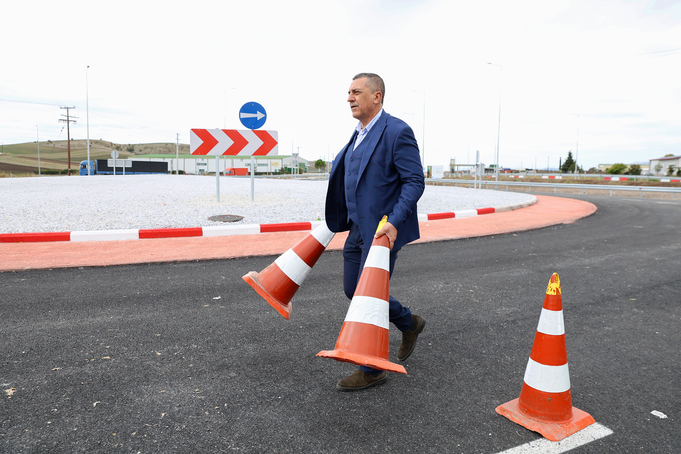 egkainia-dromou-kouretas Ασφαλέστερη η οδική σύνδεση Λάρισας-Καρδίτσας – Παραδόθηκε το τμήμα Μεσοράχη ώς κόμβος Ελευθερών