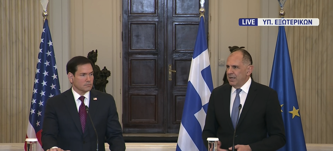 Live – Στην Αθήνα ο Μάρκο Ρούμπιο – Όλες οι εξελίξεις από την επίσκεψη του Αμερικανού ΥΠΕΞ