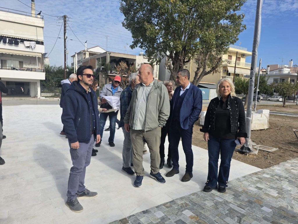 Κουρέτας και Μπέος στα έργα ανάπλασης των Αλυκών και της πλατείας του Αγ. Τρύφωνα Νεάπολης Βόλου