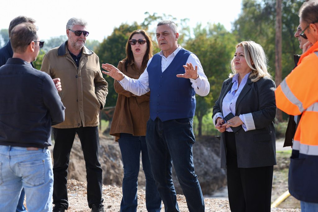 Αυτοψίες Κουρέτα σε οδικά και αντιπλημμυρικά έργα σε Καρδίτσα, Τρίκαλα
