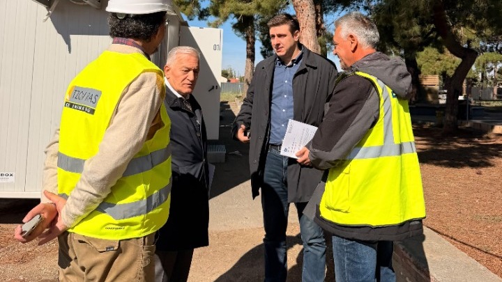 Θεσσαλονίκη: Το υπό κατασκευή κολυμβητήριο στους Αμπελόκηπους επισκέφθηκε ο Συντονιστής του Γραφείου Πρωθυπουργού Γ. Παπαγεωργίου