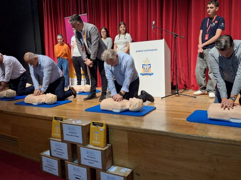 Δίκτυο απινιδωτών δημιουργείται στην Περιφέρεια Πελοποννήσου
