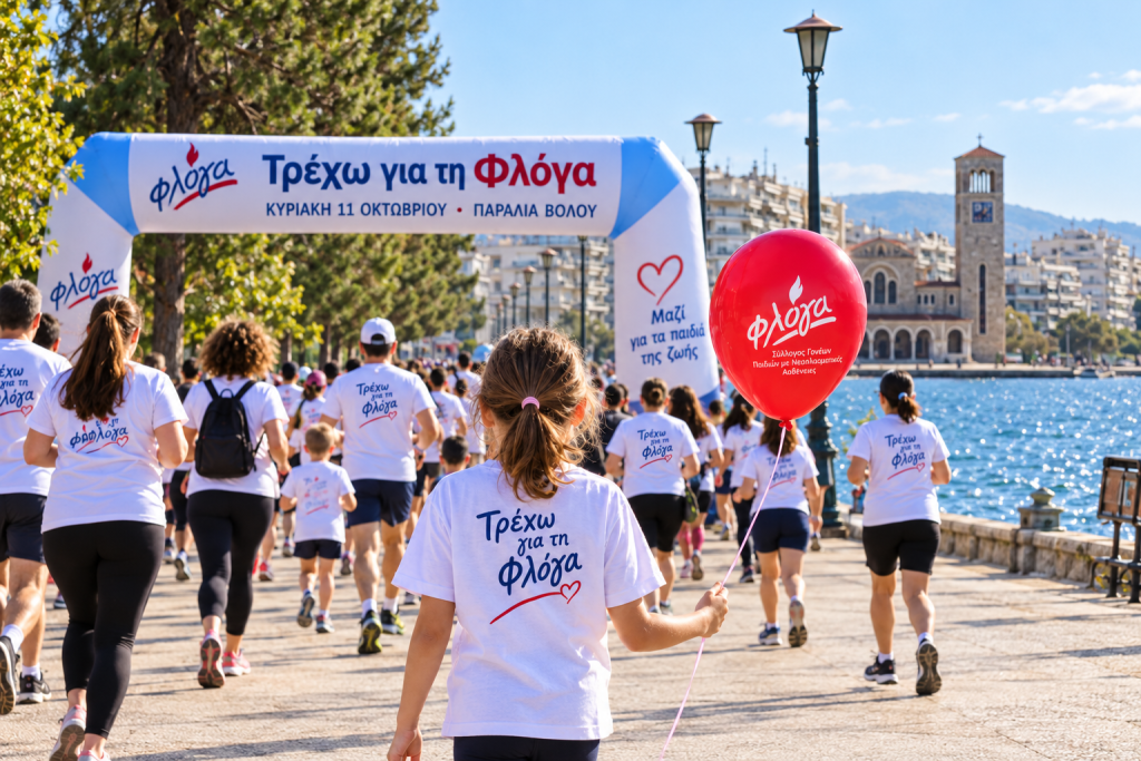 Βόλος: Μεγάλη συμμετοχή στο “Τρέχω για τη Φλόγα” – Αλληλεγγύη στα παιδιά με καρκίνο