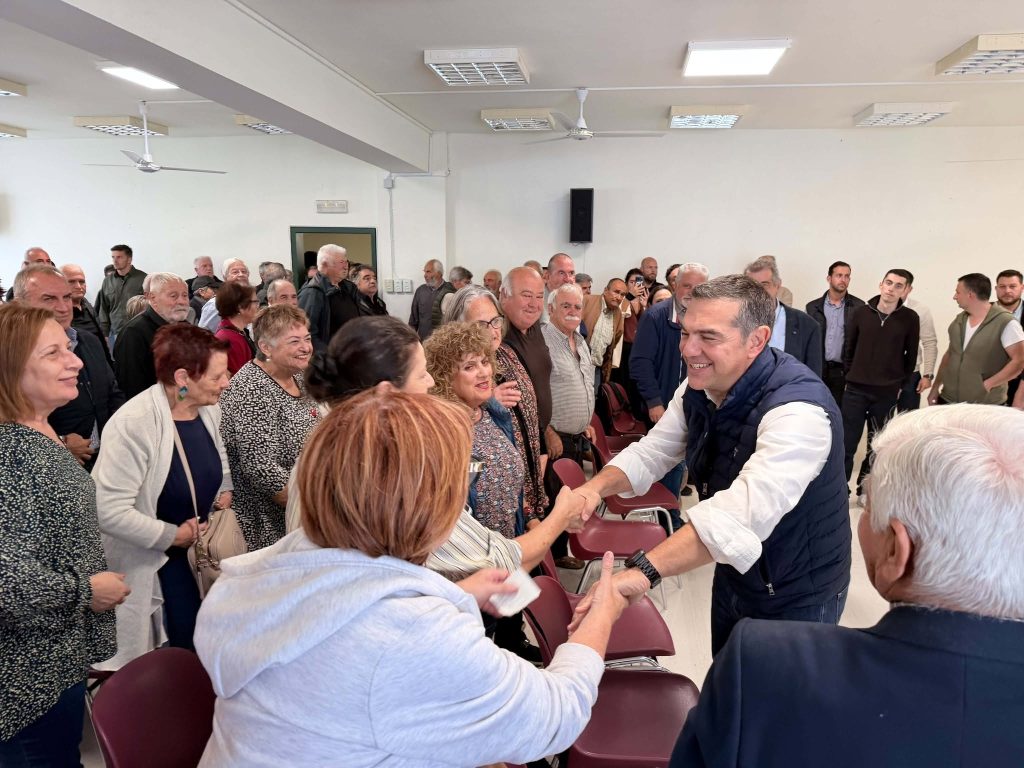 Περιοδεία Τσίπρα στο Ρέθυμνο: «Η πολιτεία πρέπει να σταθεί δίπλα στους παραγωγούς που επλήγησαν»