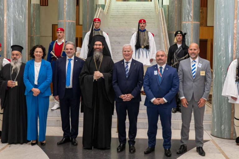 Οι Εύζωνες της Προεδρικής Φρουράς στην Αυστραλιανή Βουλή για την επέτειο του «ΟΧΙ»